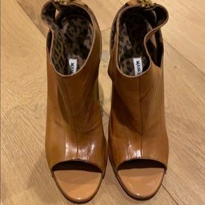 Manolo Blahnik tan booties 40.5 from Neiman Marcus